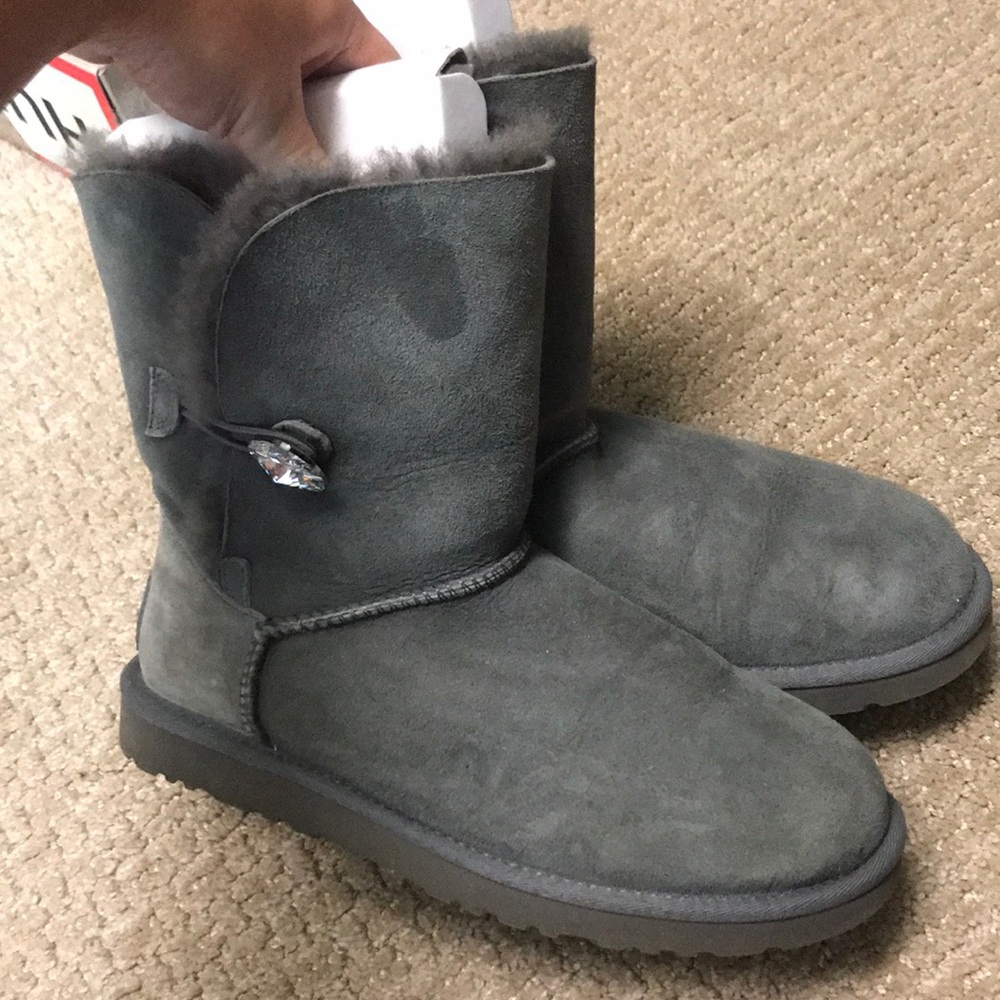 Short Grey Uggs - image 1